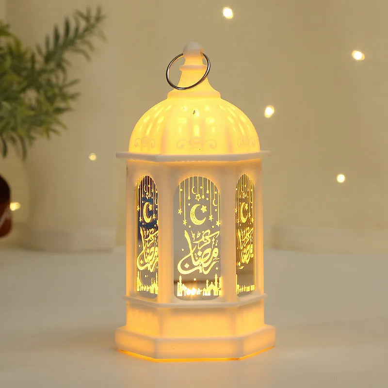 Bougeoir LED Étoile et Lune - Ramadan Kareem et Eid Mubarak