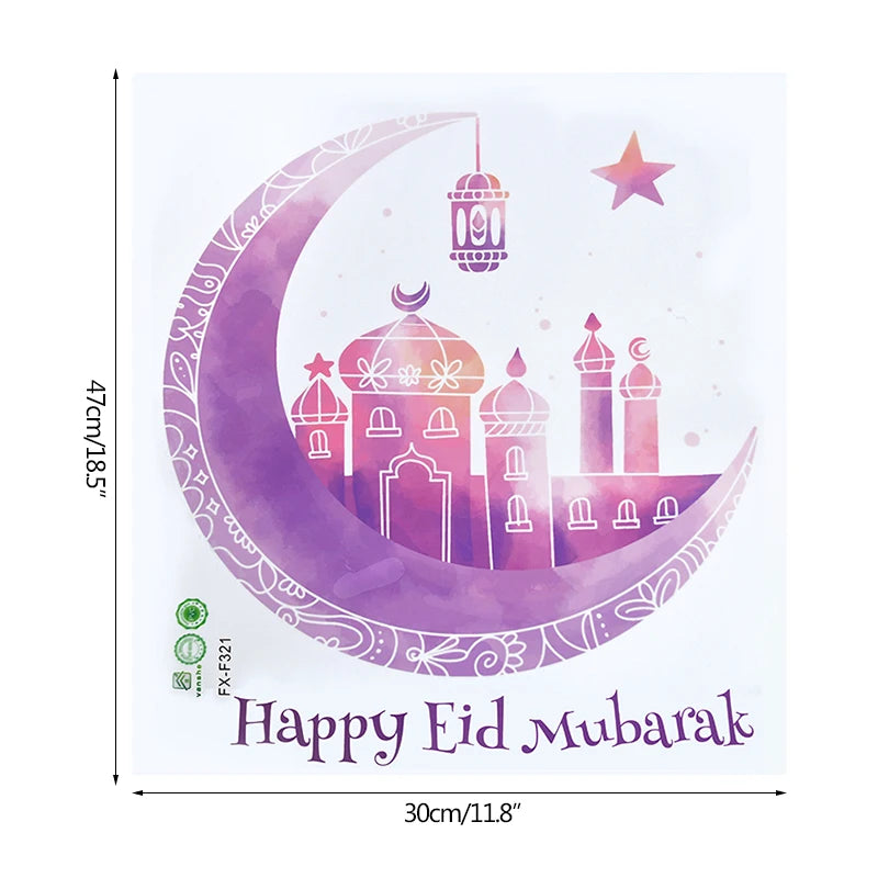 Autocollant fenêtre Décoration Eid Mubarak - Ramadan