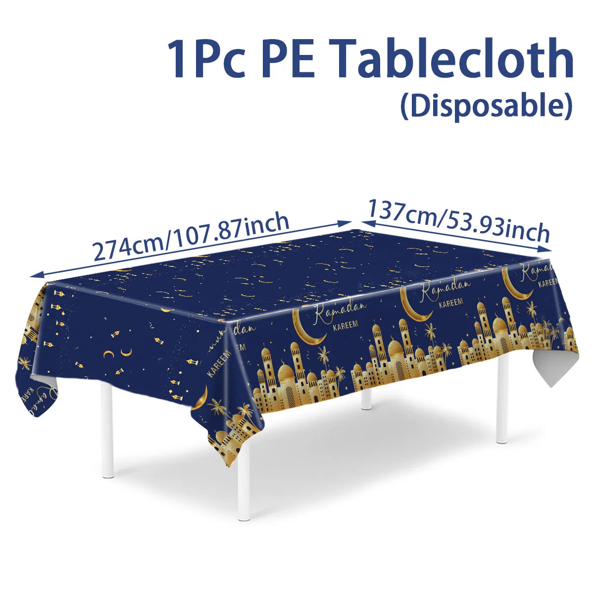 Chemin de Table et Nappes Ramadan et Eid Mubarak 2025