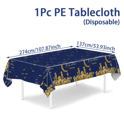 Chemin de Table et Nappes Ramadan et Eid Mubarak 2025