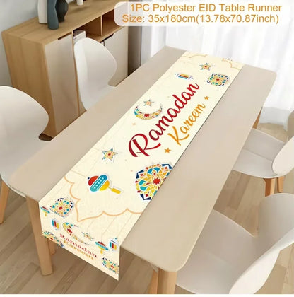 Chemin de Table Ramadan - Décoration EID Mubarak 2025