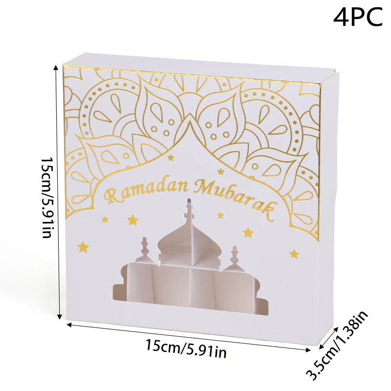 Boîte à Bonbons Ramadan & Eid Mubarak - Emballage Cadeaux