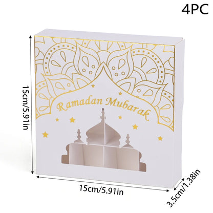 Boîte à Bonbons Ramadan & Eid Mubarak - Emballage Cadeaux