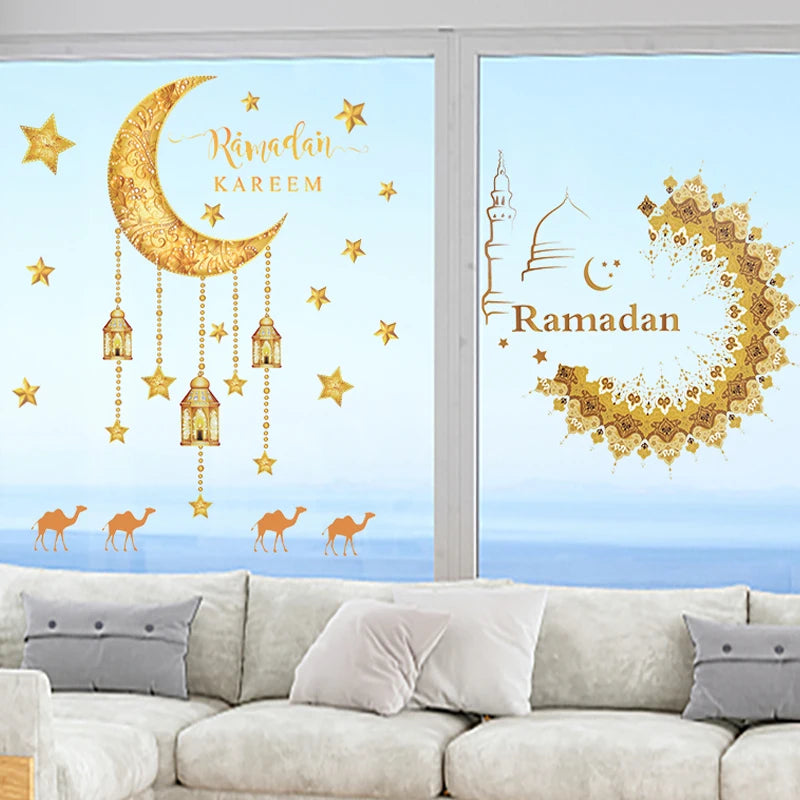 Autocollant fenêtre Décoration Eid Mubarak - Ramadan