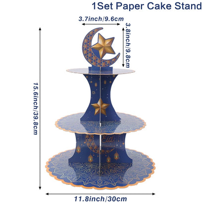 Support à Gâteau Ramadan & Eïd Moubarak 2025