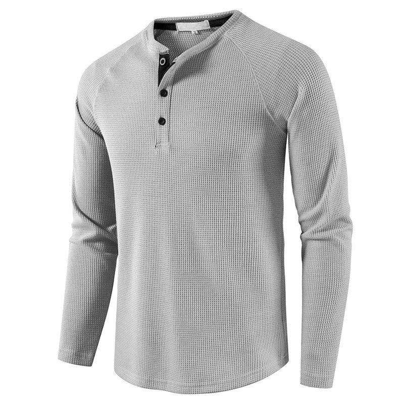 T-shirt Henley Coton Homme - Automne 2024