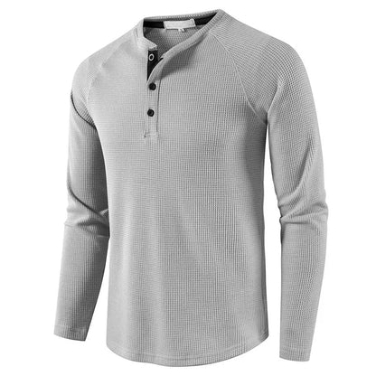 T-shirt Henley Coton Homme - Automne 2024