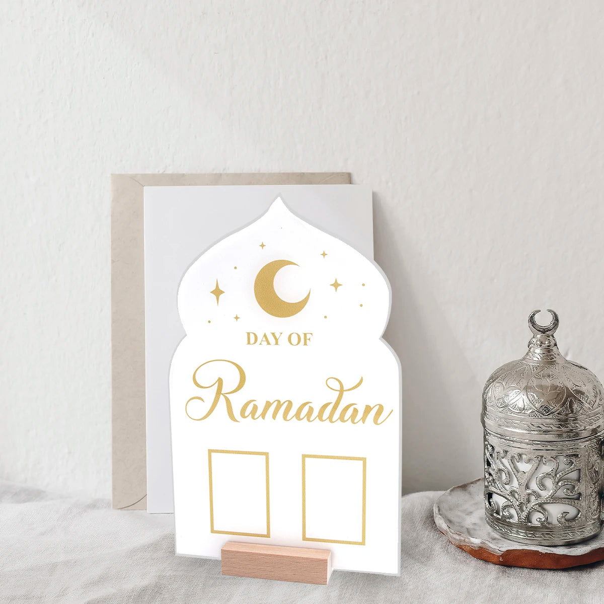 Calendrier Ramadan en Acrylique - Réutilisable avec Stylo