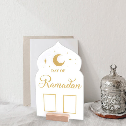 Calendrier Ramadan en Acrylique - Réutilisable avec Stylo