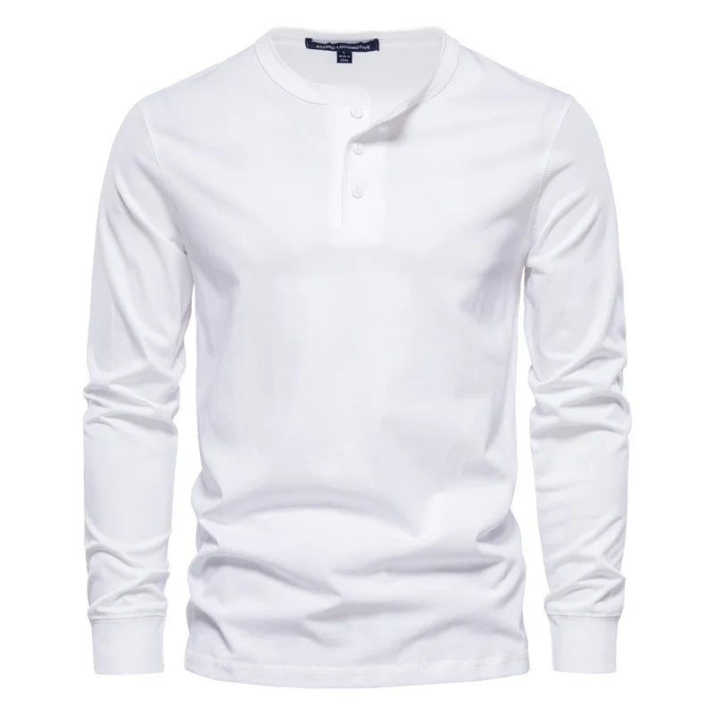 T-shirt Ras du Cou à Manches Longues pour Homme