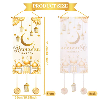 Décoration Porte Ramadan et Eid Mubarak 2025