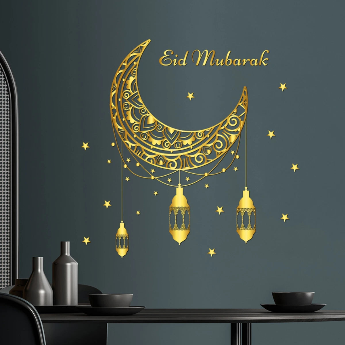 Autocollants Muraux Ramadan & Eid Mubarak 2025