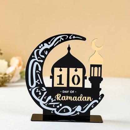 Calendrier Acrylique Compte à Rebours Ramadan 2025