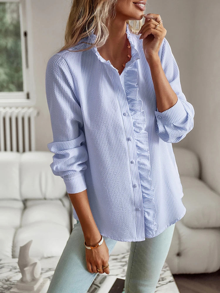 Chemise Élégante à Manches Longues pour Femme