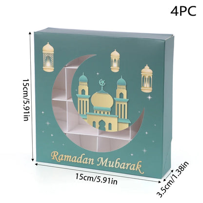 Boîte à Bonbons Ramadan & Eid Mubarak - Emballage Cadeaux