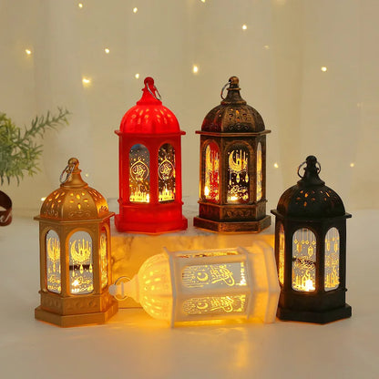 Bougeoir LED Étoile et Lune - Ramadan Kareem et Eid Mubarak