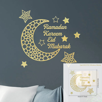 Autocollants Muraux Ramadan & Eid Mubarak 2025