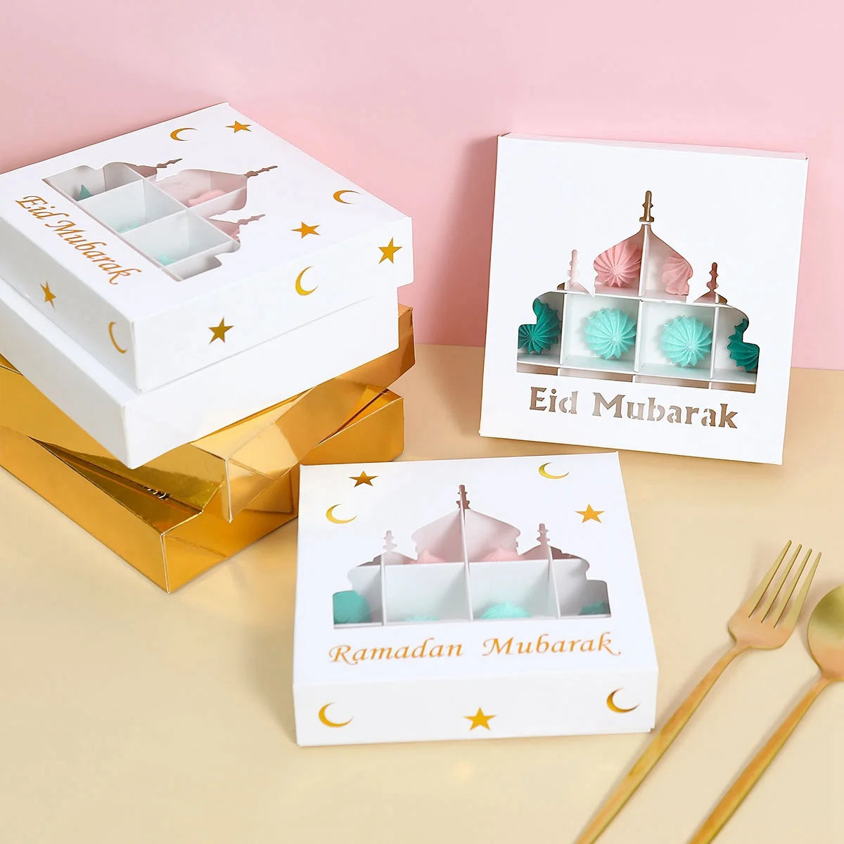 Support à Gâteau Ramadan & Eïd Moubarak 2025