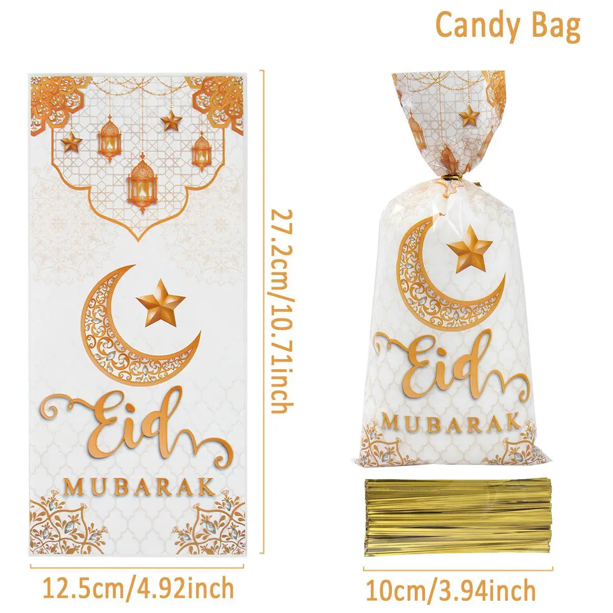 Sacs à biscuits Ramadan - 25/50/100 pcs - Cadeaux EID Mubarak